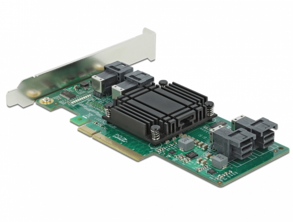 Imagine PCI Express cu 4 x SFF-8643 NVMe - Low Profile Form Factor, Delock 90439